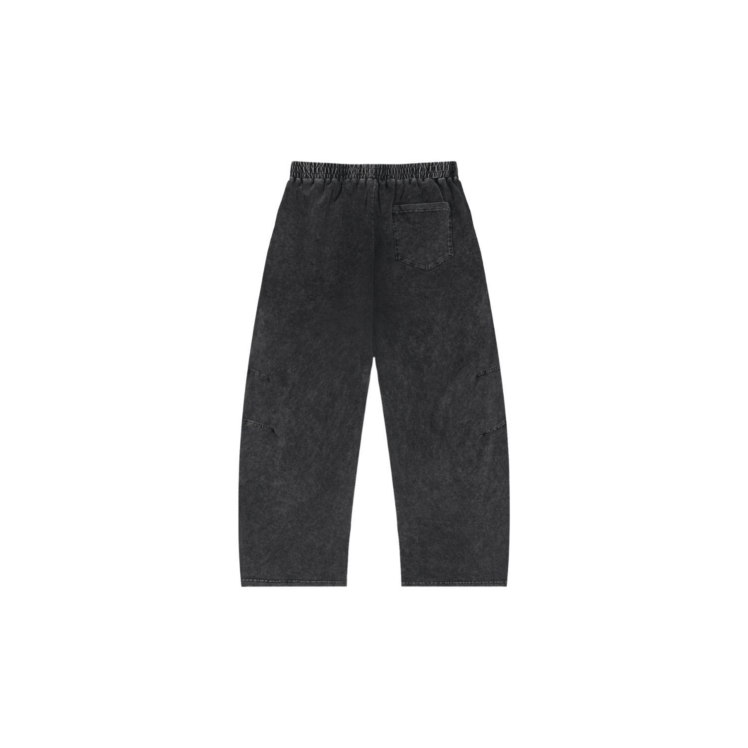 Snow Wash Drawstring Cotton Pants